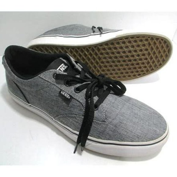 Vans Other - Mens VANS Skateboard Shoes Gray Canvas